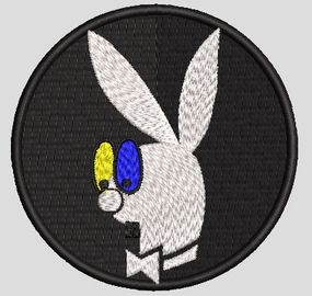 Шеврон Playboy (цветные очки)