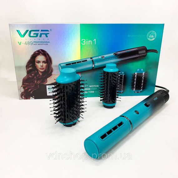 Качественный фен для волос, Фен расческа для укладки локонов Фен-щетка ежедневного использования BC-99 | Зображення 6