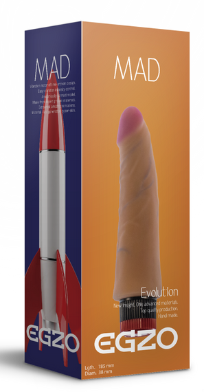 Вібратор EGZO Ciberskin VNS003 ( 18,5 см х 3,8 см ) Sex Aura | Зображення 5