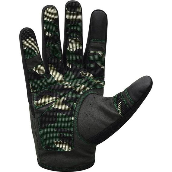 Рукавички для фітнесу RDX T2 Touch Screen Friendly Full Fingerf Army Green M | Зображення 1