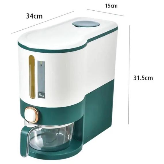 Диспенсер для сыпучих продуктов с дозатором "Профи-Дозатор 5000" / Контейнер для хранения сыпучих продуктов | Зображення 1