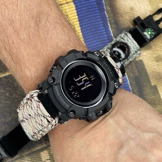 Чоловічий годинник Skmei 1356DCPK Desert Camo Tactic Compass | Зображення 2