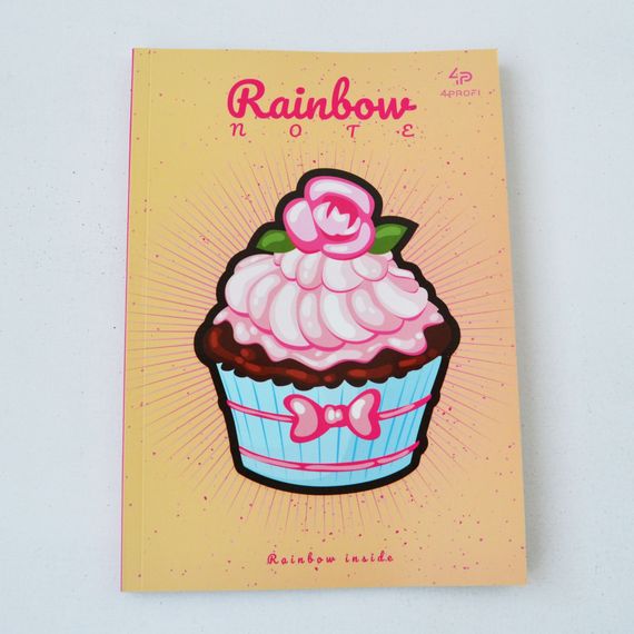 Блокнот 4Profi "Artbook Rainbow " Cake" peach 48 листов формат А5 901227