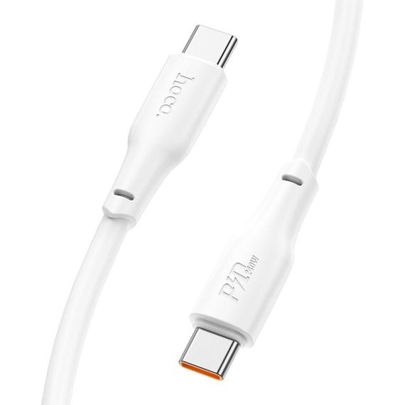 Кабель USB Hoco X93 Force 240W Type-C to Type-C 2M Колір Бiлий | Зображення 2