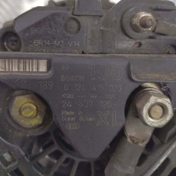 Генератор 100A Opel 1.2 1.4 Astra Combo Corsa Meriva Опель Комбо Корса Меріва 0124415023, 24437120 | Зображення 5