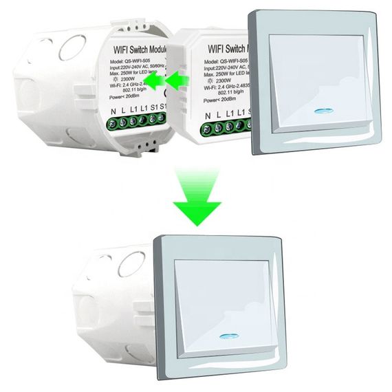 432421 Розумний вимикач Tervix Pro Line WiFi Switch (1 клавіша / розетка) | Зображення 5