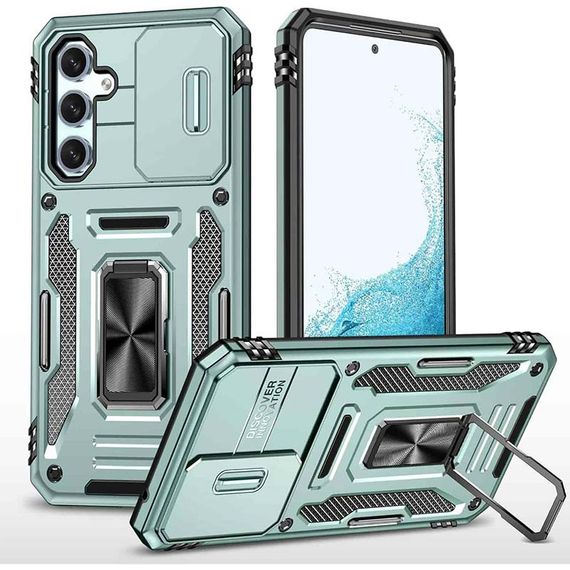 Ударопрочный чехол Camshield Army Ring для Samsung Galaxy A54 5G Зеленый / Light Green