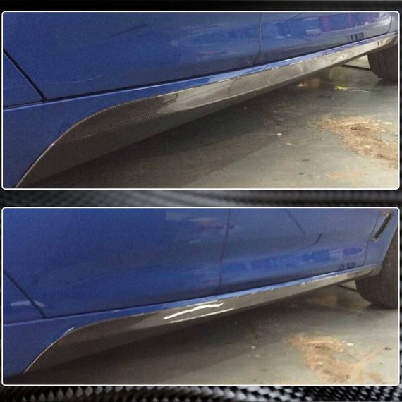 Накладки на пороги (для F34 M-Sport, Карбон) для BMW 3 серия F-30/31/34 2012-2019 гг | Зображення 2