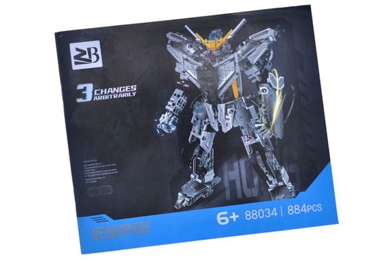 Конструктор 88034A "Трансформер" 884 дет. в коробці р.40,5x9,5x59,5 см YG Toys | Зображення 1
