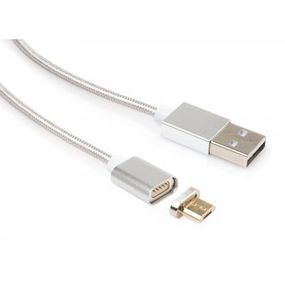 Дата кабель USB 2.0 AM to Micro 5P 1.0m Magnetic Vinga (VCPDCMMAG1S) (VCPDCMMAG1S)
