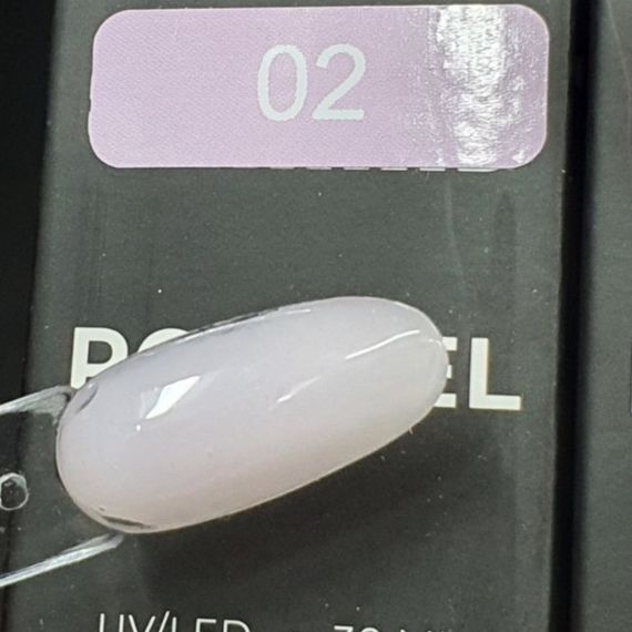 Полігель Bee Nails №02 (фіолетово-молочний) в тюбику 30мл