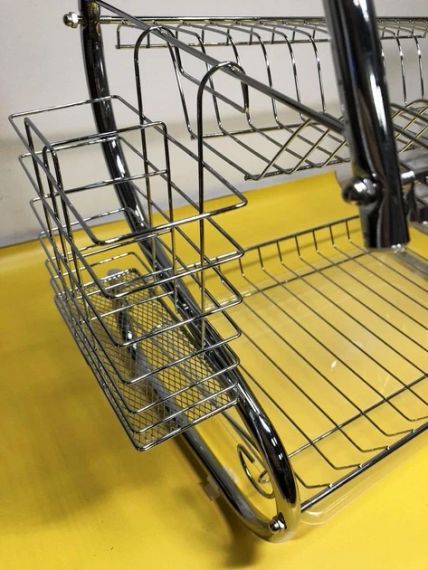 Сушарка для посуду Clean House New, Металева настільна сушарка   знижка | Зображення 4