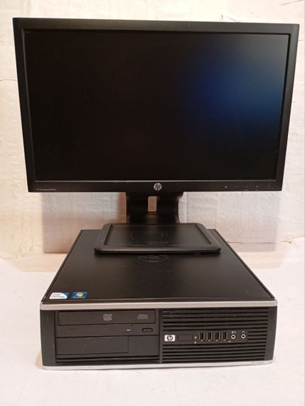 Комплект ПК Б-клас: HP Compaq 6000 Pro SFF / Intel Core 2 Quad Q8300 (4 ядра по 2.5 GHz) / 8 GB DDR3 / 120 GB SSD / Intel GMA Graphics 4500 / DVD-RW + Монітор HP Compaq LA2306x / 23" (1920x1080) IPS / DP, DVI, VGA, USB 2.0 / VESA 100x100 б/в | Зображення 1