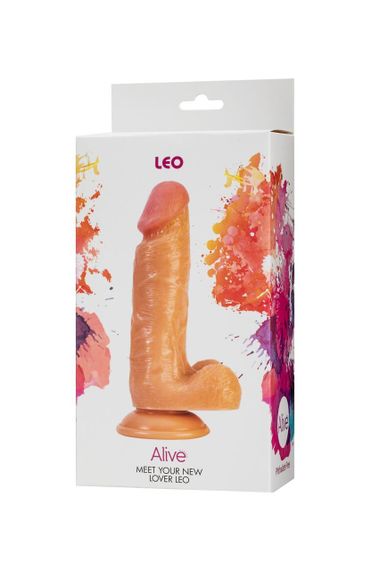 Фалоімітатор з мошонкою Alive Leo, діаметр 3,8 см, ПВХ | Зображення 1