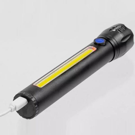 Акумуляторний ліхтар 2в1 BL-C63 P50, з USB, 3 режими | Зображення 3