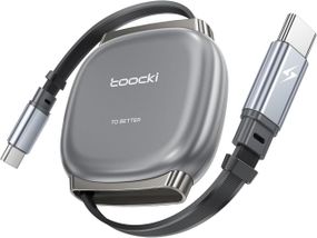 Висувний кабель для швидкого заряджання Toocki USB Type-C 100 W Retractable