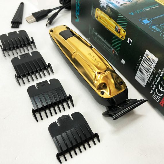 Перукарська машинка акумуляторна професійна VGR V-904, Тример для стрижки волосся потужний HJ-80 | Зображення 8