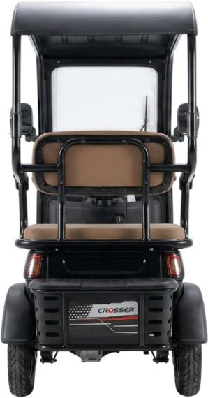 Електротрайк Crosser TR-7 1000W 72V 24Ah, 3 місця, до 60 км, з дахом та кофром, триколісний електроскутер | Зображення 5