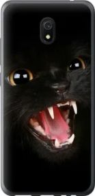 Чехол на Xiaomi Redmi 8A Чёрная кошка из пластика FCh_048258