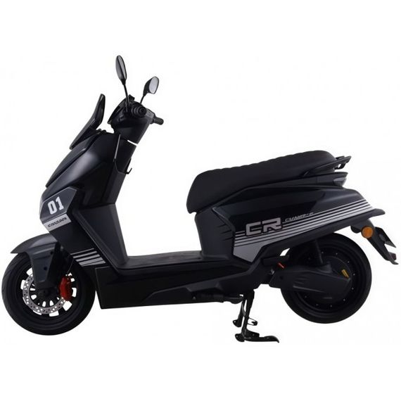 Електроскутер Crosser CR-22 2500W 72V 35 Ah Graphene, до 80 км, 65 км/год, сучасний міський електроскутер Чорний | Зображення 1