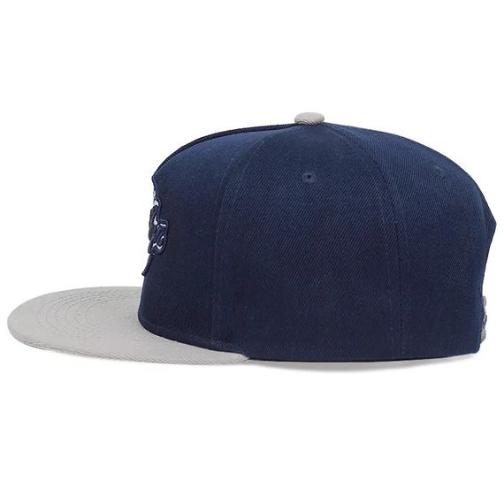 Кепка снепбек (Snapback)  Brooklyn Barber Shop Сірий з синім 56-61р (9023) | Зображення 7