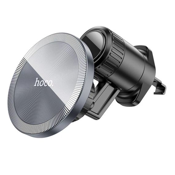 Автодержатель Hoco H23 магнитный black metal grey | Зображення 1