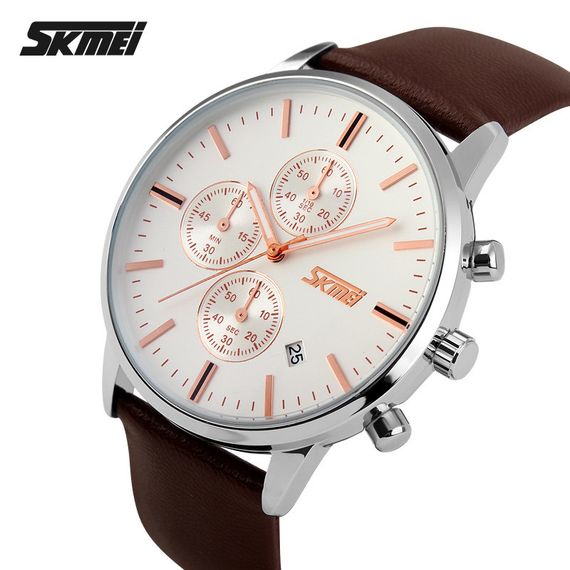 Skmei 9103WTBN White-Brown | Зображення 2