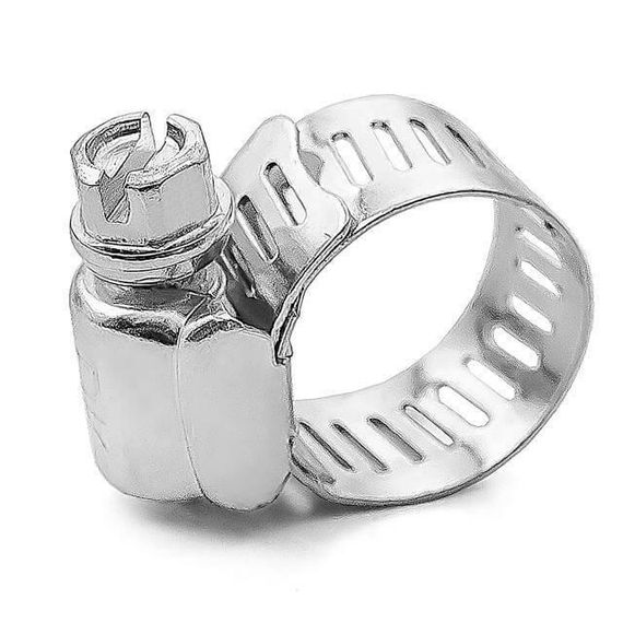 Хомут сталевий оцинкований 12,7 мм, D 13-23 мм INTERTOOL TC-0113