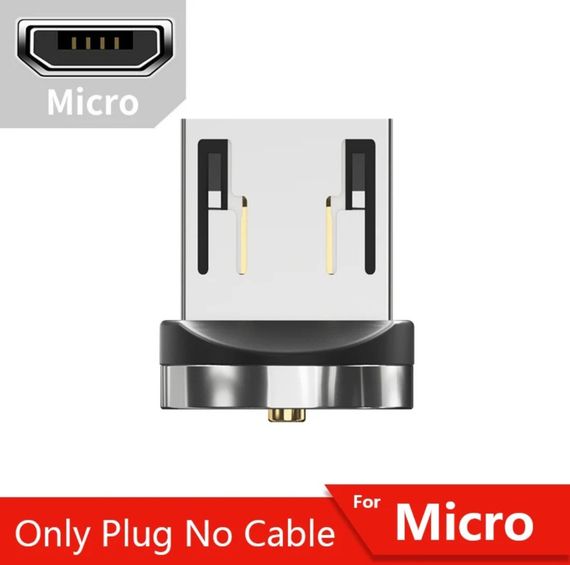 Коннектор магнітний Plug Micro USB, з передачею данних та заряду, для магнітного кабеля | Зображення 2