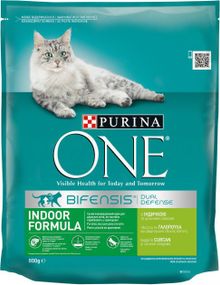 Сухий корм Purina One Indoor для дорослих котів, які живуть у приміщенні, з індичкою 5шт*800г