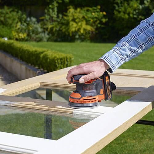 Шліфмашина ексцентрикова акумуляторна BLACK+DECKER BDCROS18 | Зображення 2
