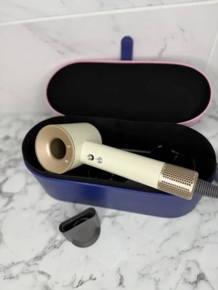 Super Hair Dryer фен с кейсом 1 насадка Золотий | Зображення 2
