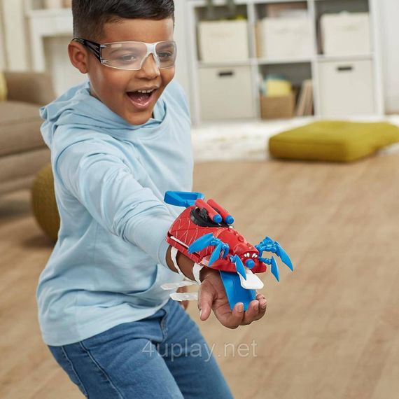 Бластер Нерф Рукавичка Людина Павук Marvel Mech Strike Mechasaurs Spider-Man Arachno Blaster Hasbro | Зображення 7