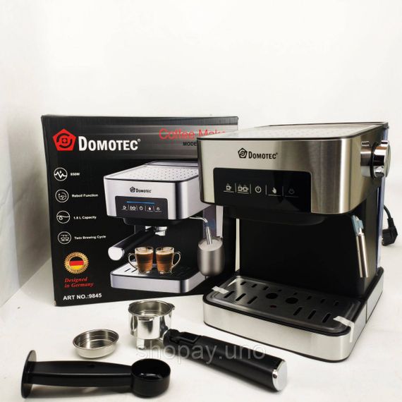 Домашняя кофеварка для приготовления напитков Domotec MS-136, Кофеварки для латте JT-20 | Зображення 2