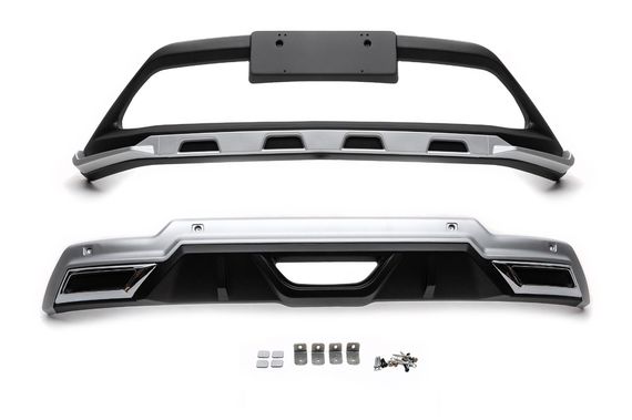 Передня і задня накладки V1 (2 шт, пласт) для Toyota C-HR