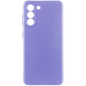 Чехол Silicone Cover Lakshmi Full Camera (A) для Samsung Galaxy S23+ Full camera, Бузковий/Dasheen