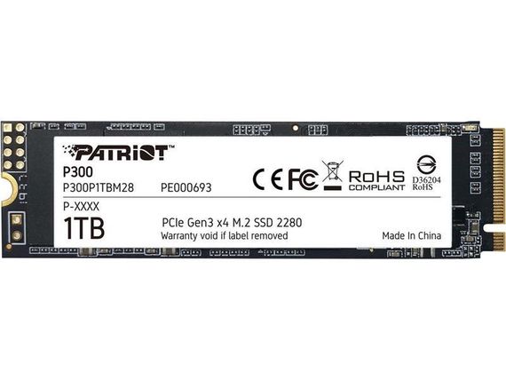 Накопичувач SSD M.2 2280 1TB Patriot (P300P1TBM28) (P300P1TBM28)