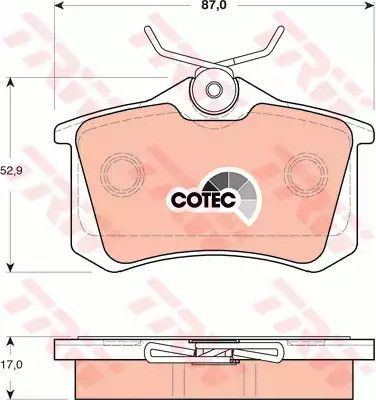 Колодки гальмівні дискові CITROEN/FIAT/LANCIA/PEUGEOT 02, TRW (GDB1504)