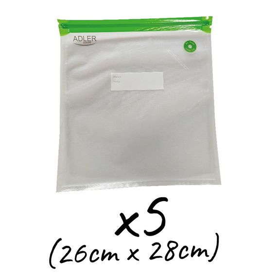 Вакуумные пакеты Adler AD 4514.1 набор 25 шт многоразовые для вакууматора разных размеров | Зображення 3