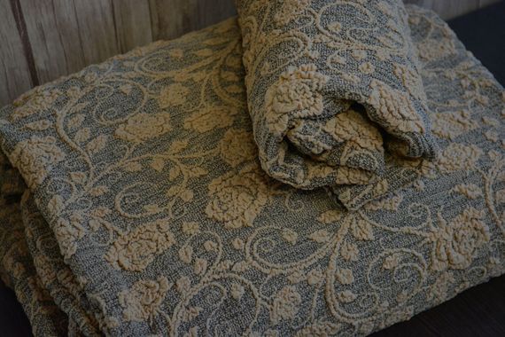 Жакардовий чохол на кутовому диван Roza з спідницею Пісковий | Зображення 2