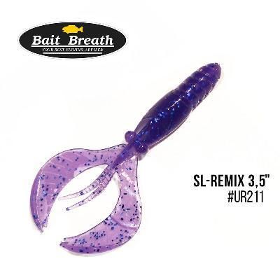 Приманка Bait Breath SL-Remix 4" (7 шт.) (Ur211 Electric Blue Shad)