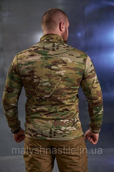 Флісова кофта вафелька мультикам Military | Зображення 3