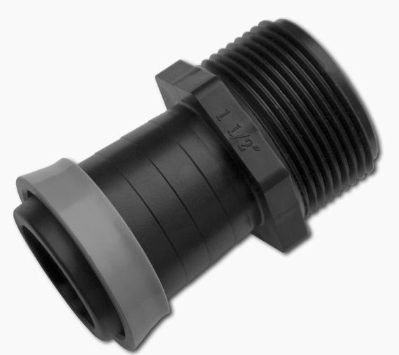 Адаптер Bradas для стрічки зрошувальної GOLD SPRAY 50мм із зовнішньою різьбою 1 1/2" 25 шт