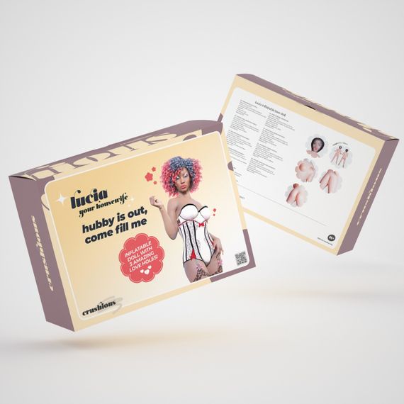 Секс-кукла с 3 отверстиями Crushious LUCIA The Inflatable Nurse, бежевая, 155 см Sex Aura | Зображення 1