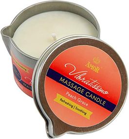 Масажна свічка - Vibratissimo Peach Grace, 100 мл