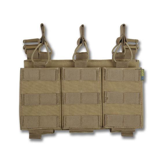 Съемная передняя панель к плитоноске с подсумками под 3 магазина койот | Зображення 1