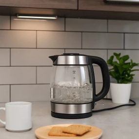 Электрический чайник Domotec MS-7946 стеклянный 1,7л 2200Вт YF-18