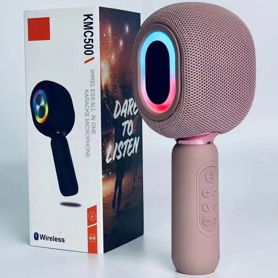 Караоке Мікрофон-колонка KMC500 Pink | Зображення 1