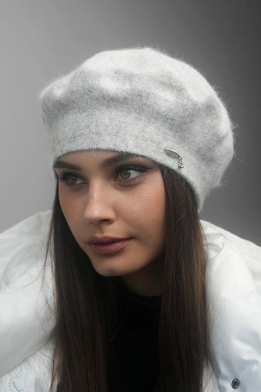 Берет «Донна» (7218) светло-серый