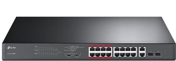 Коммутатор TP-LINK TL-SL1218MP 16x1FE/PoE+ 192W 2xGE 2xcomboGE/SFP 19&quot; 1U (TL-SL1218MP)